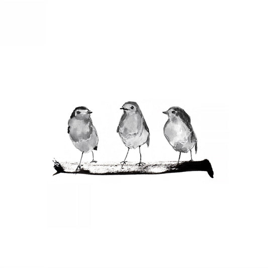 Three Robins on a Branch