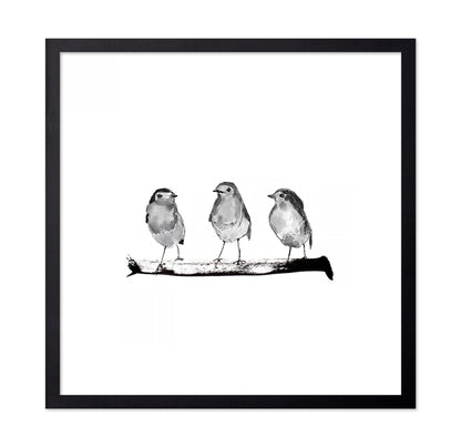 Three Robins on a Branch