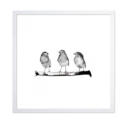 Three Robins on a Branch