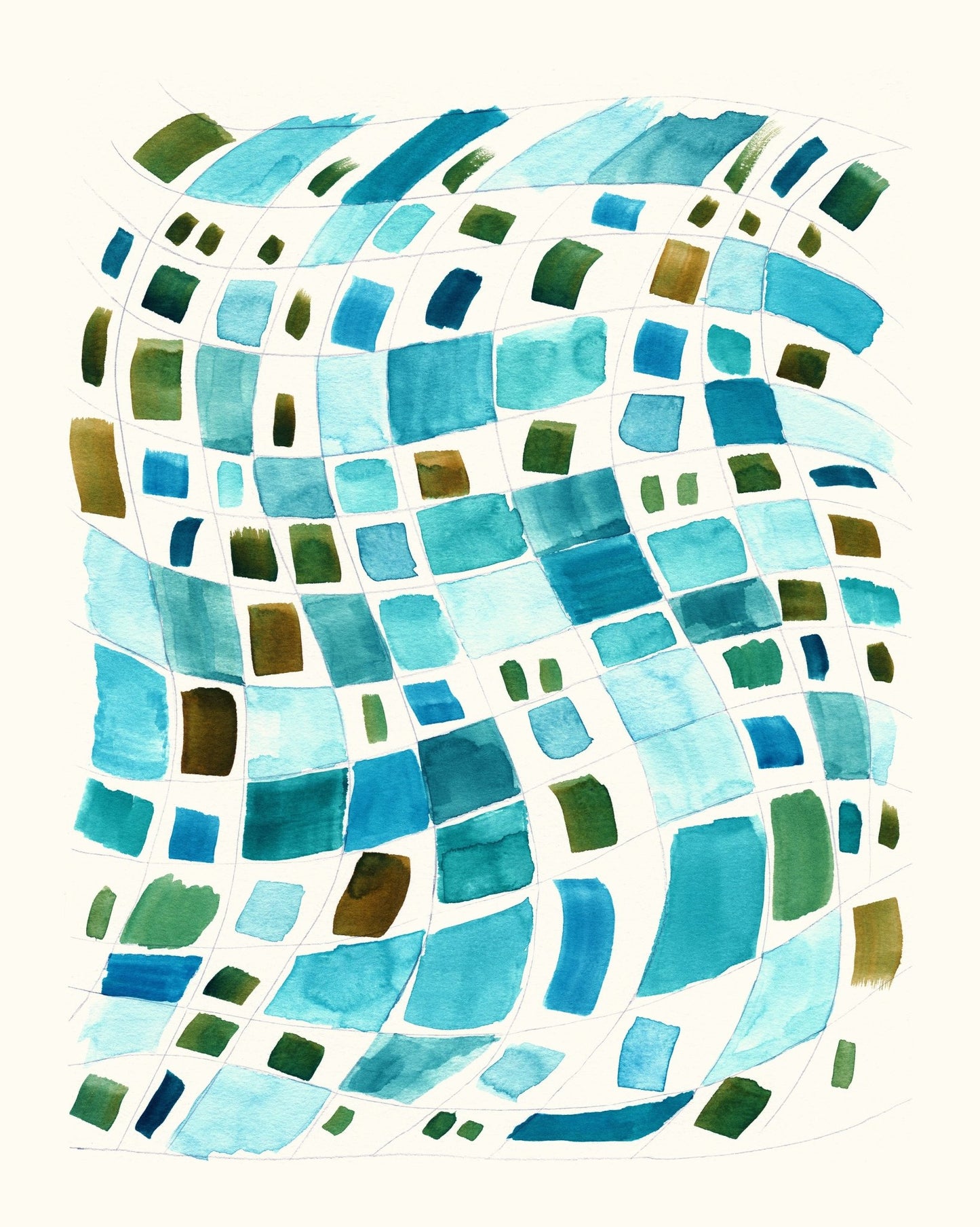 Wavy Mosaic Blues