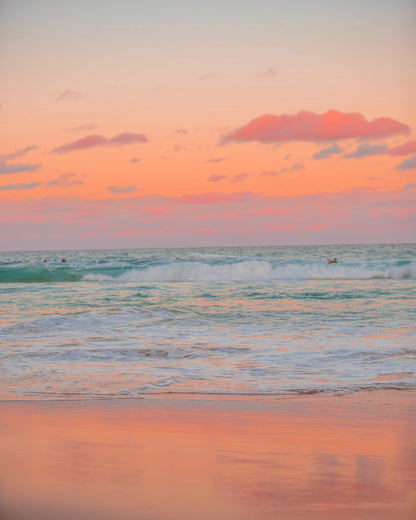 Serene Beach At Sunrise