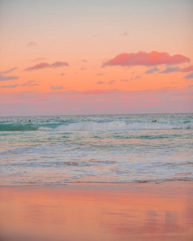 Serene Beach At Sunrise