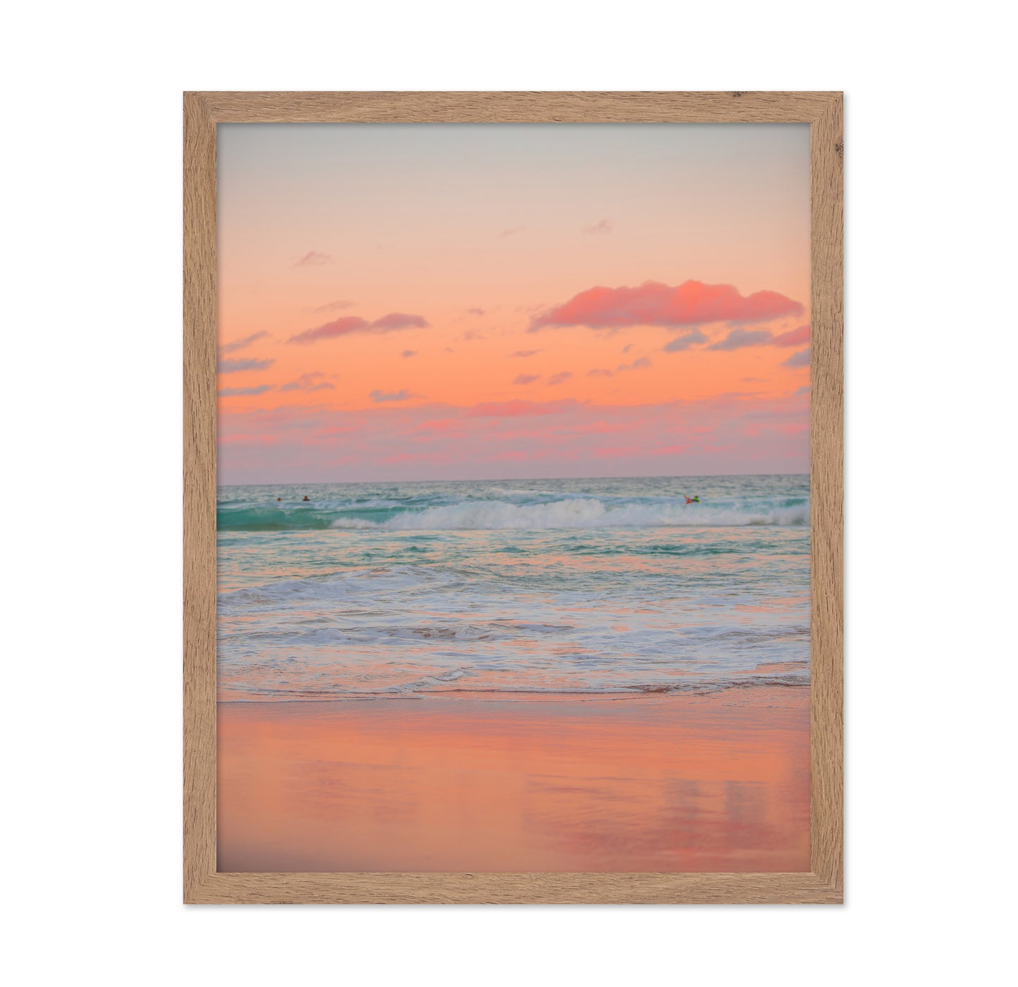 Serene Beach At Sunrise