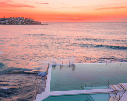 Stunning Sunset Over An Ocean Pool