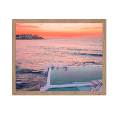 Stunning Sunset Over An Ocean Pool