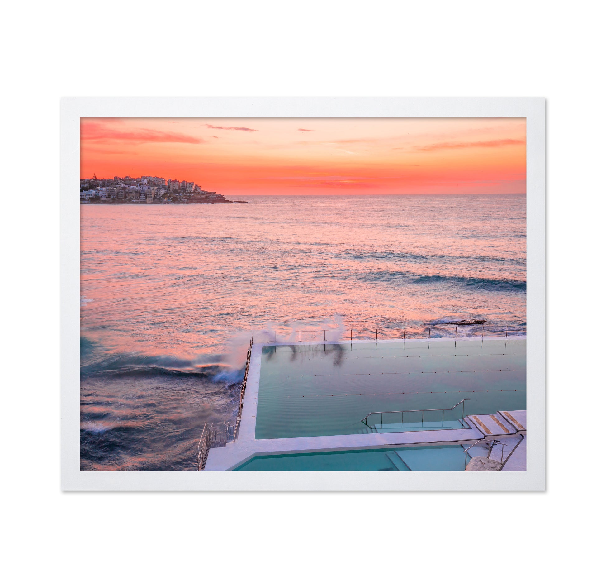 Stunning Sunset Over An Ocean Pool