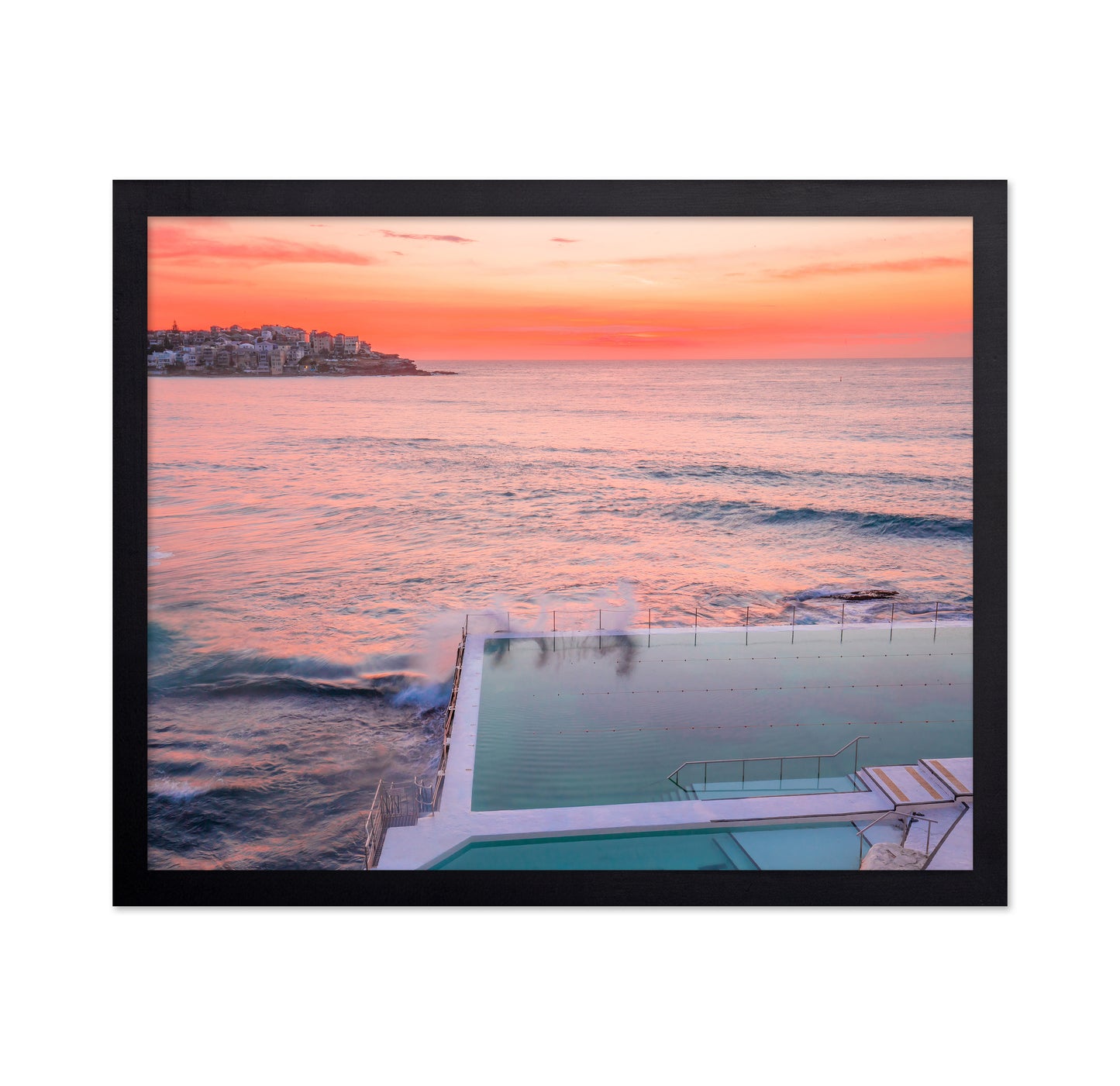 Stunning Sunset Over An Ocean Pool