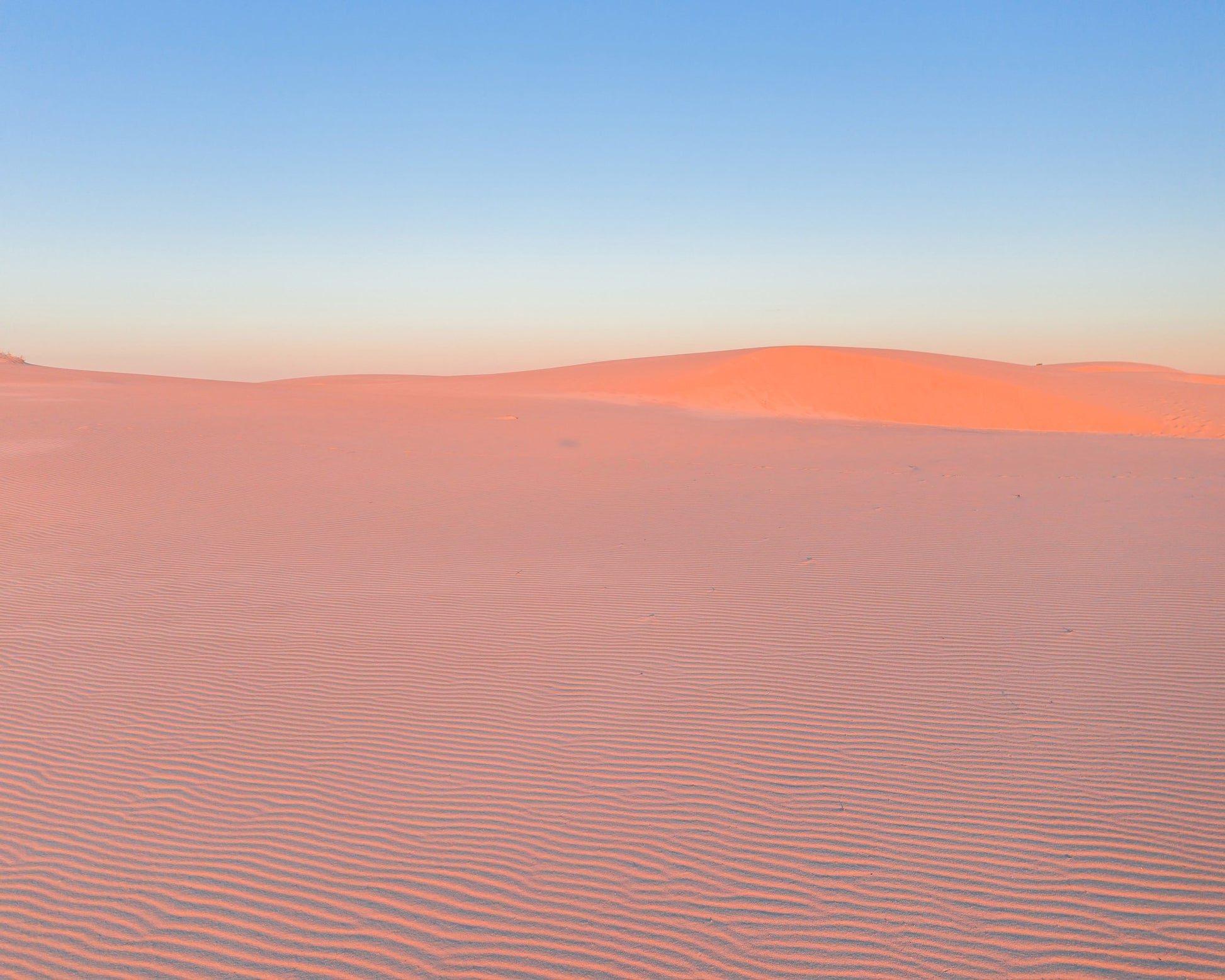 Serene Desert Landscape At Sunrise