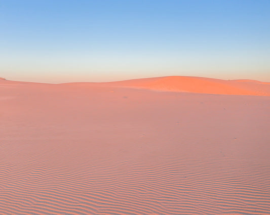 Serene Desert Landscape At Sunrise
