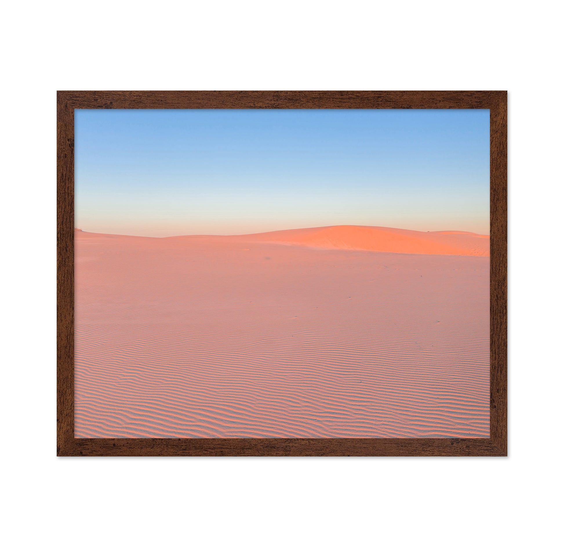 Serene Desert Landscape At Sunrise