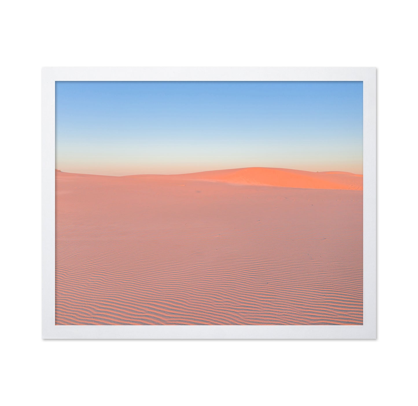 Serene Desert Landscape At Sunrise