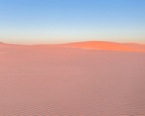 Serene Desert Landscape At Sunrise