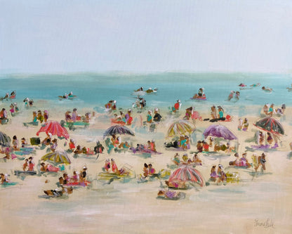 Impressionist Beach Scene