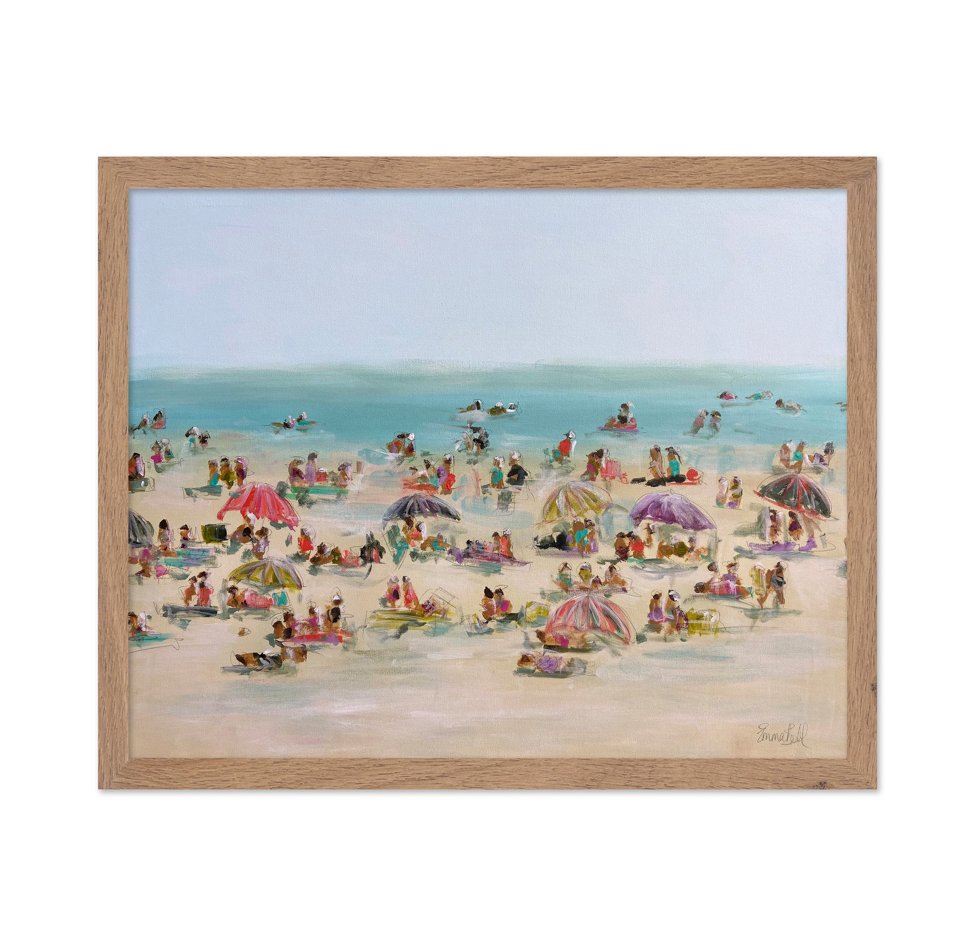 Impressionist Beach Scene