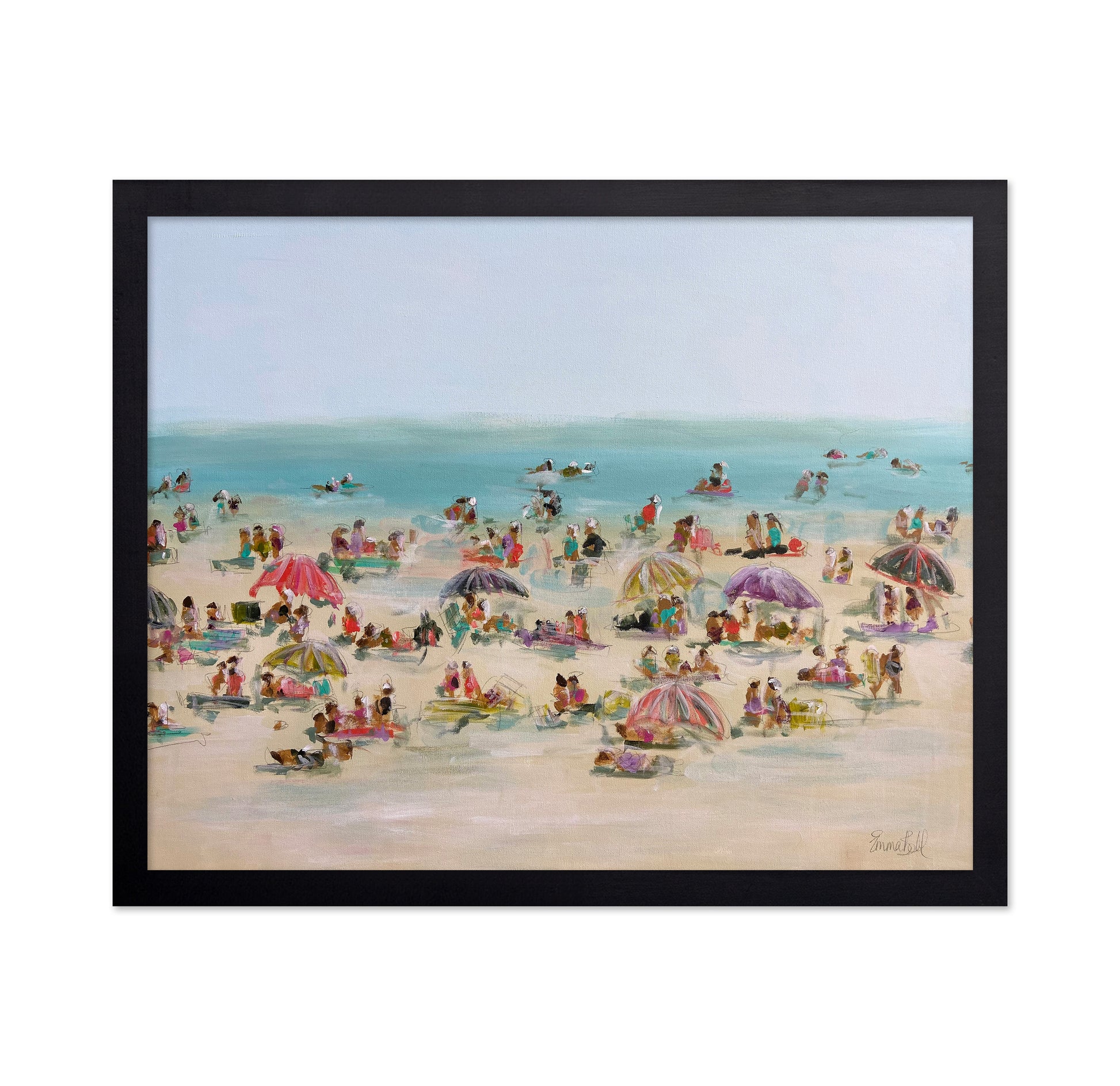 Impressionist Beach Scene