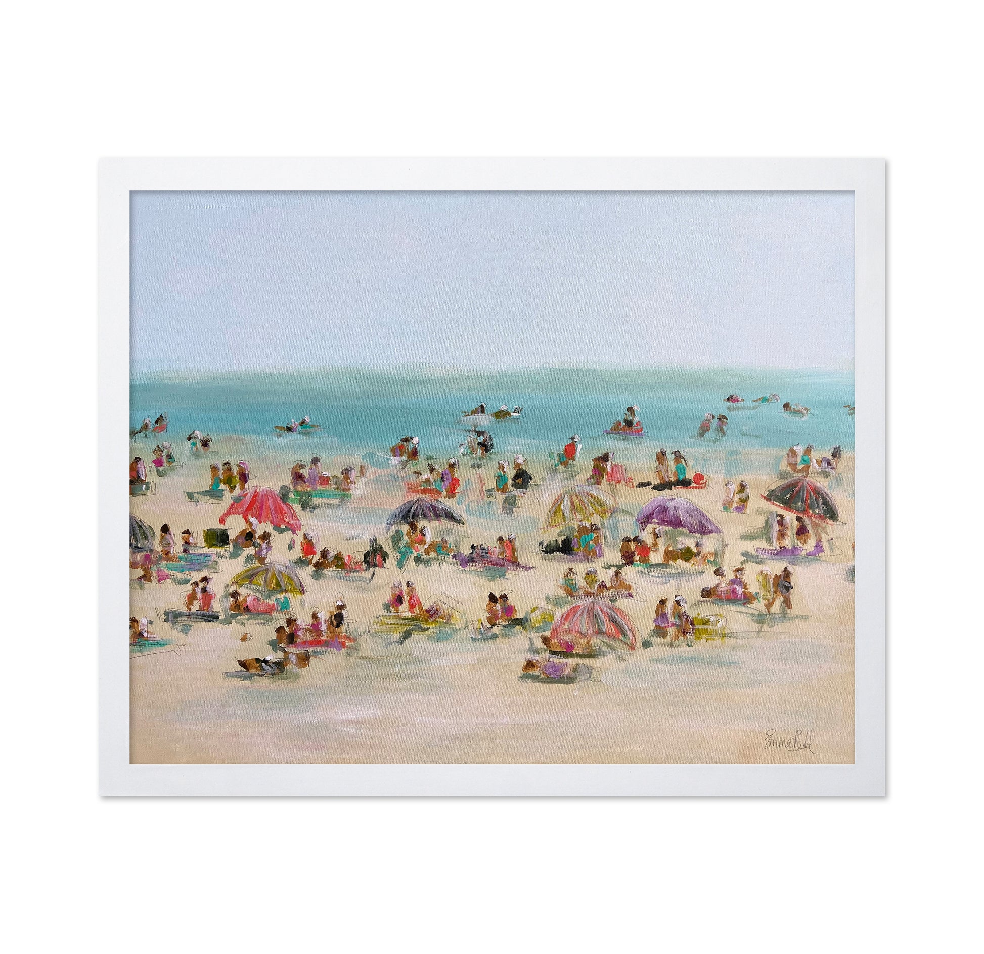 Impressionist Beach Scene
