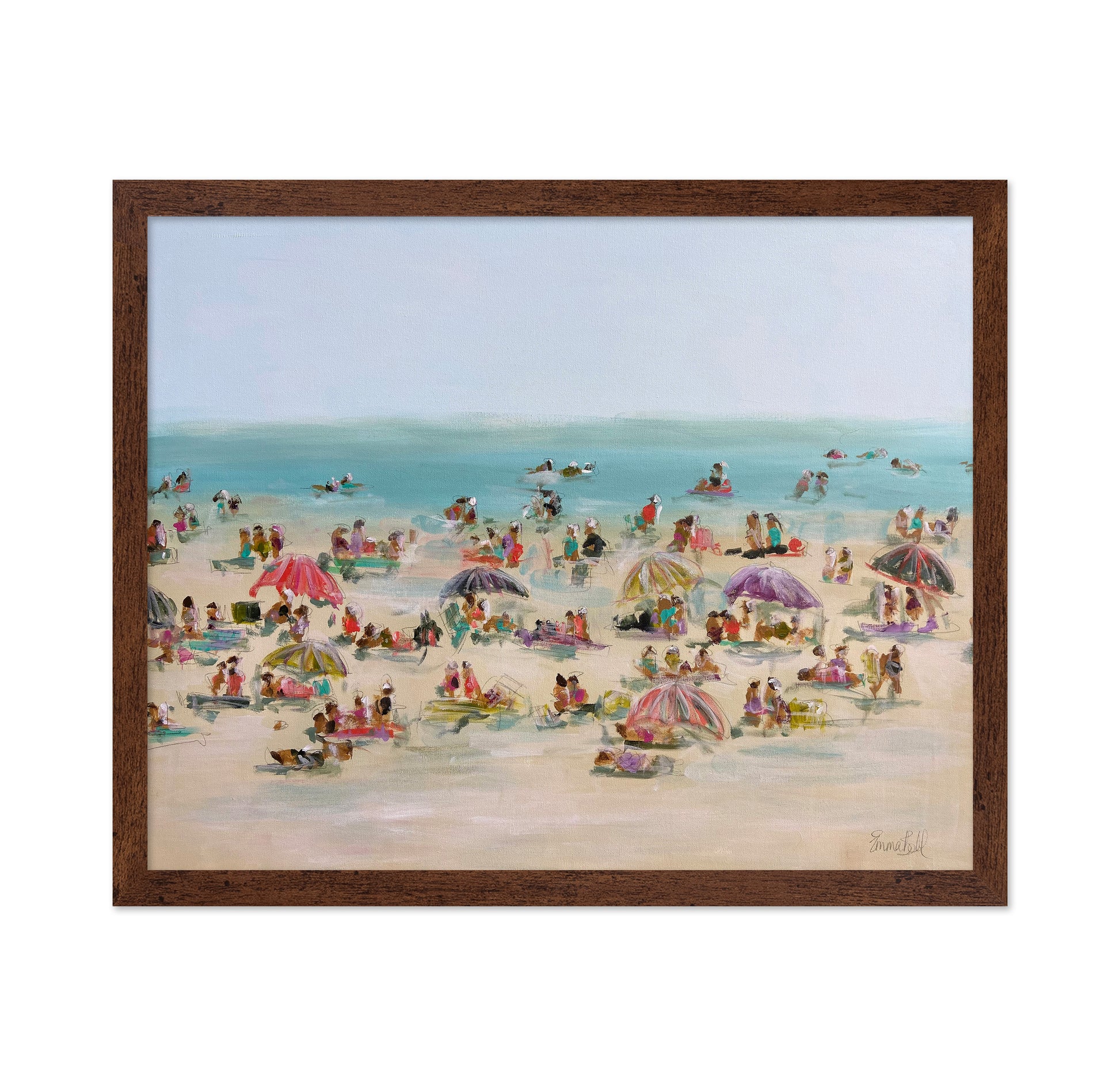Impressionist Beach Scene