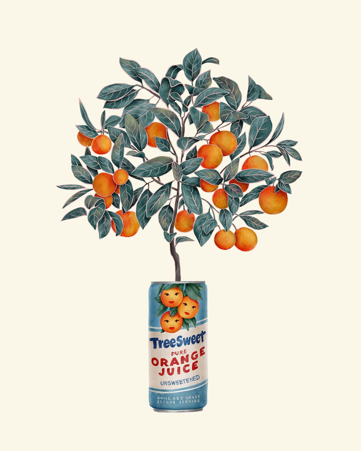 Orange Tree in a Can