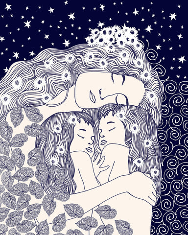 Mother And Girls