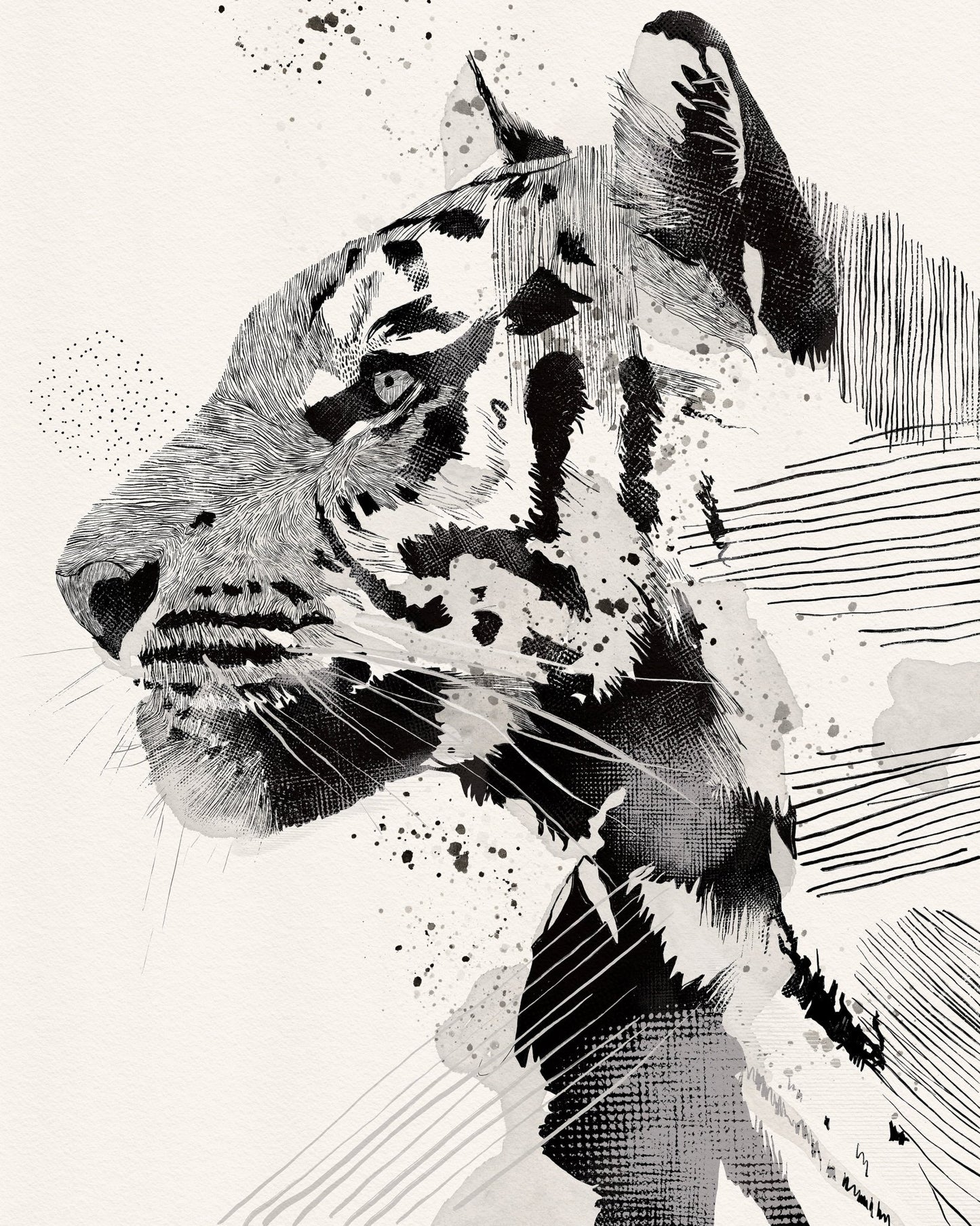 Monochrome Tiger