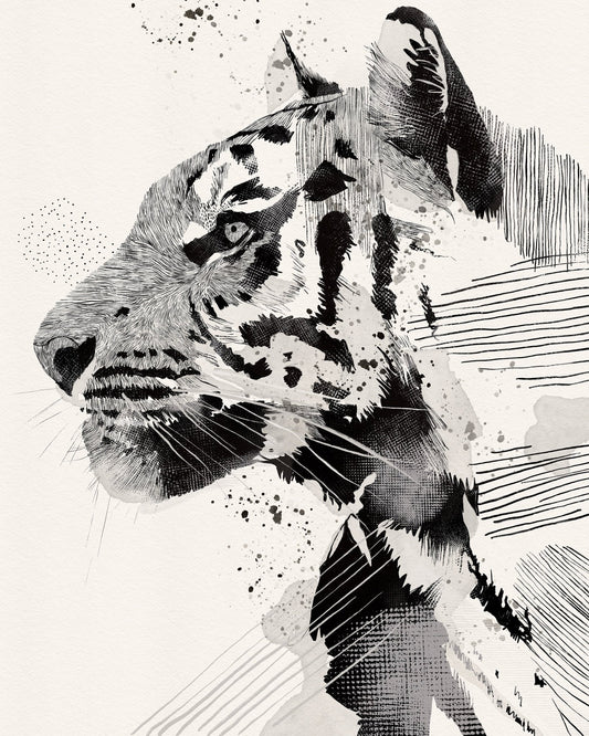 Monochrome Tiger