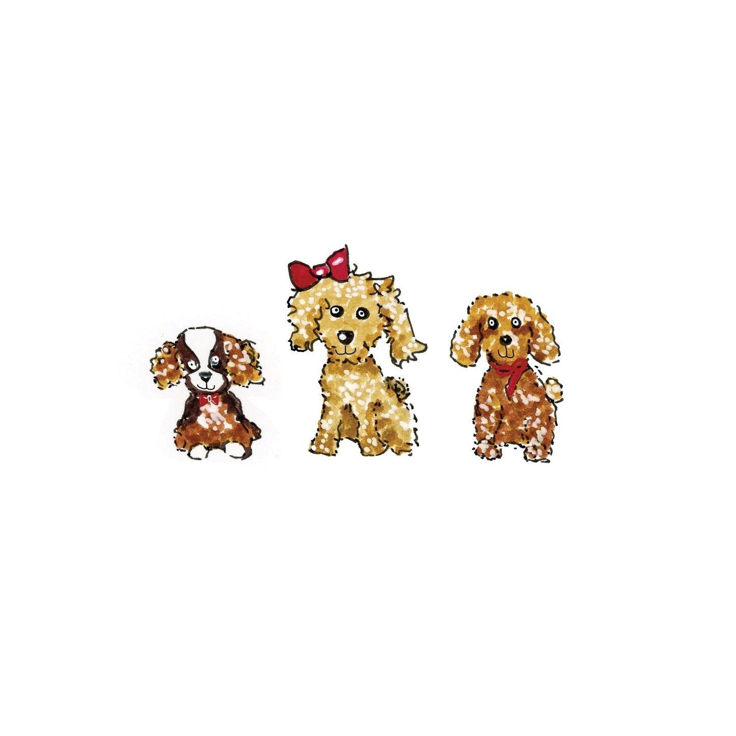 Cute Puppies Illustration