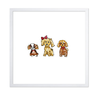 Cute Puppies Illustration