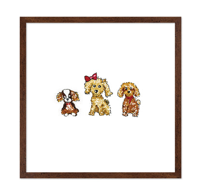 Cute Puppies Illustration