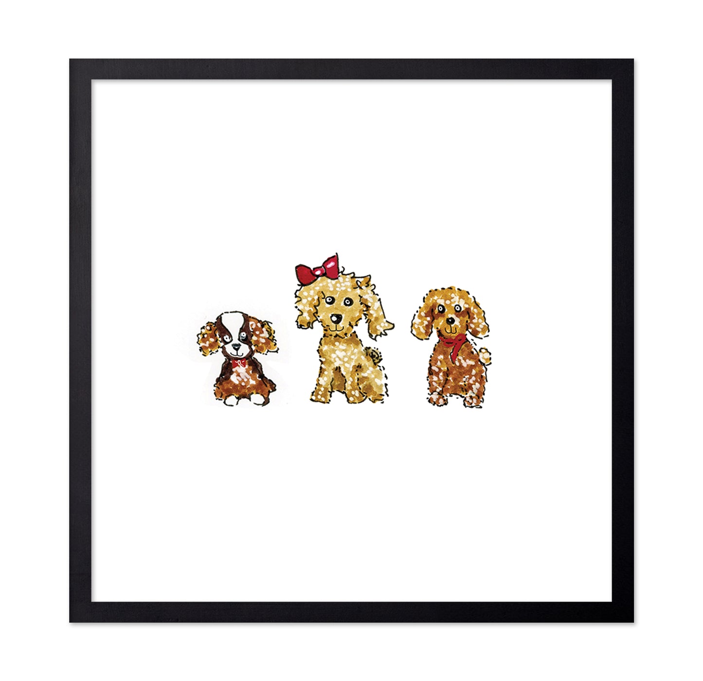 Cute Puppies Illustration
