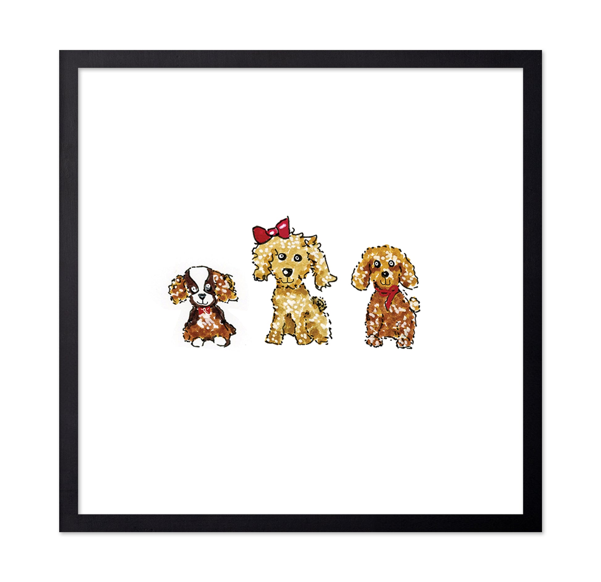 Cute Puppies Illustration