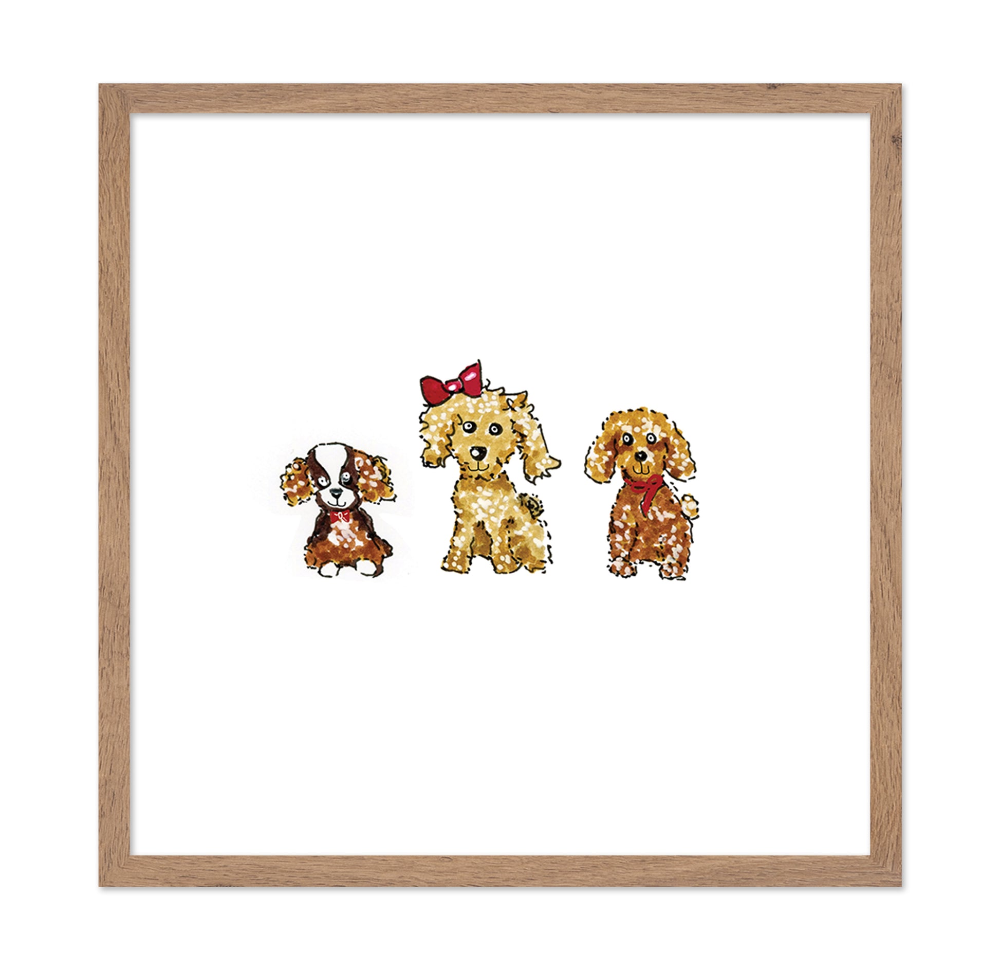Cute Puppies Illustration