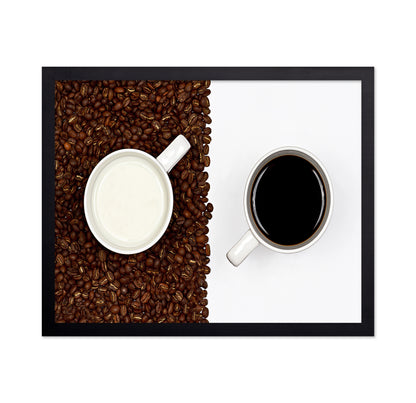 Yin And Yang Coffee And Milk