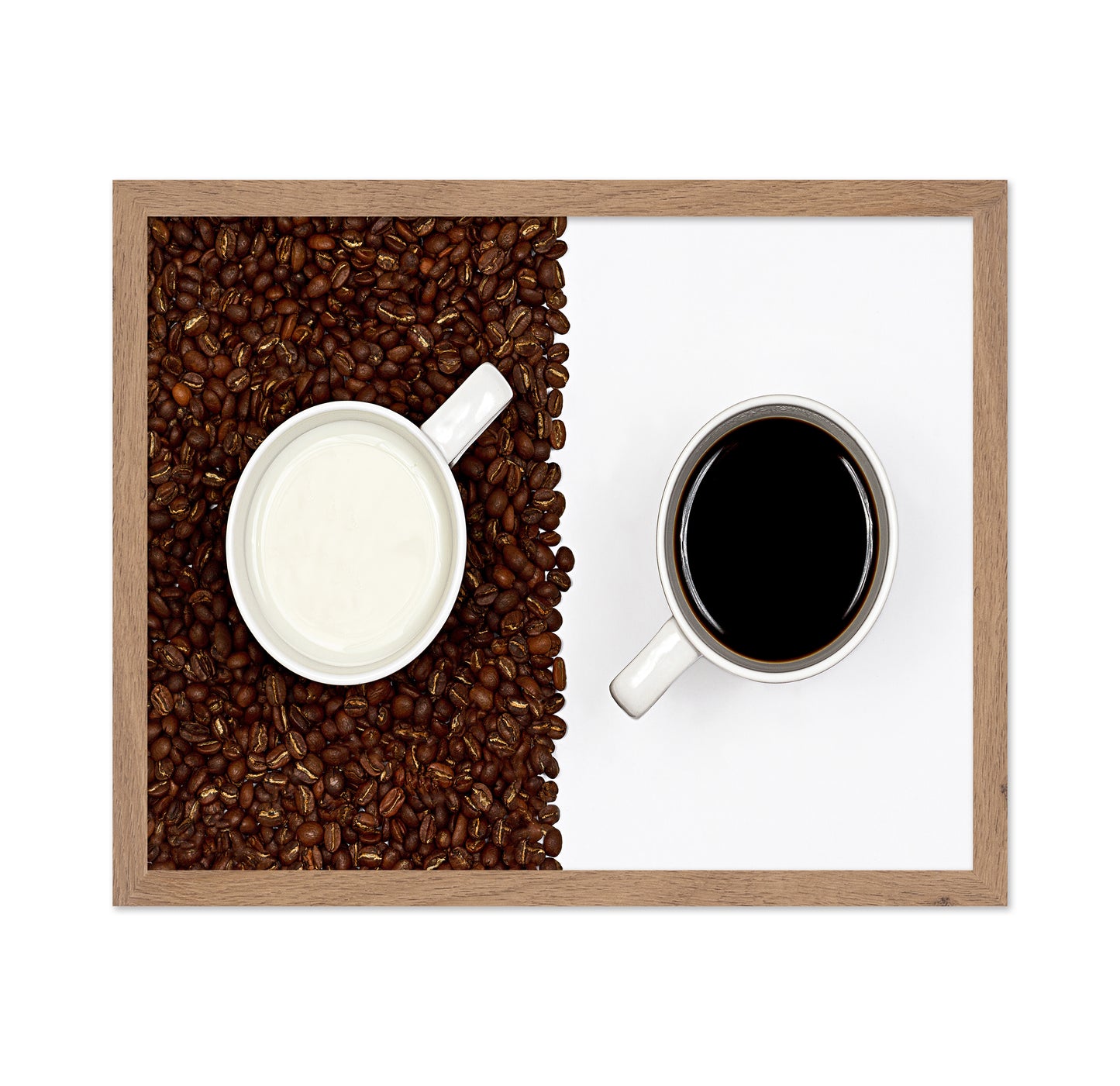 Yin And Yang Coffee And Milk