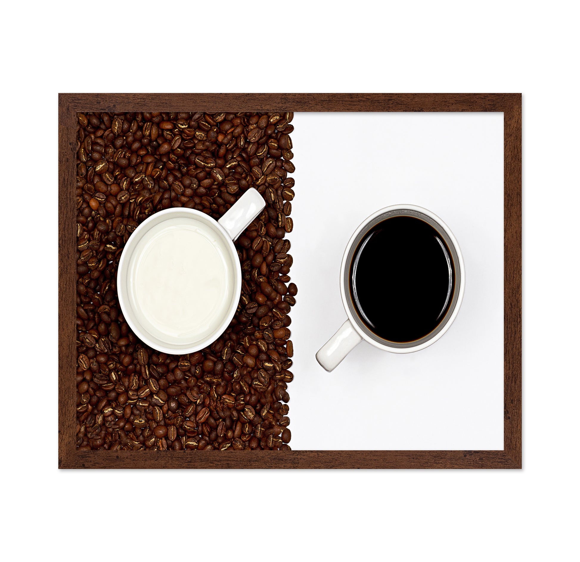 Yin And Yang Coffee And Milk