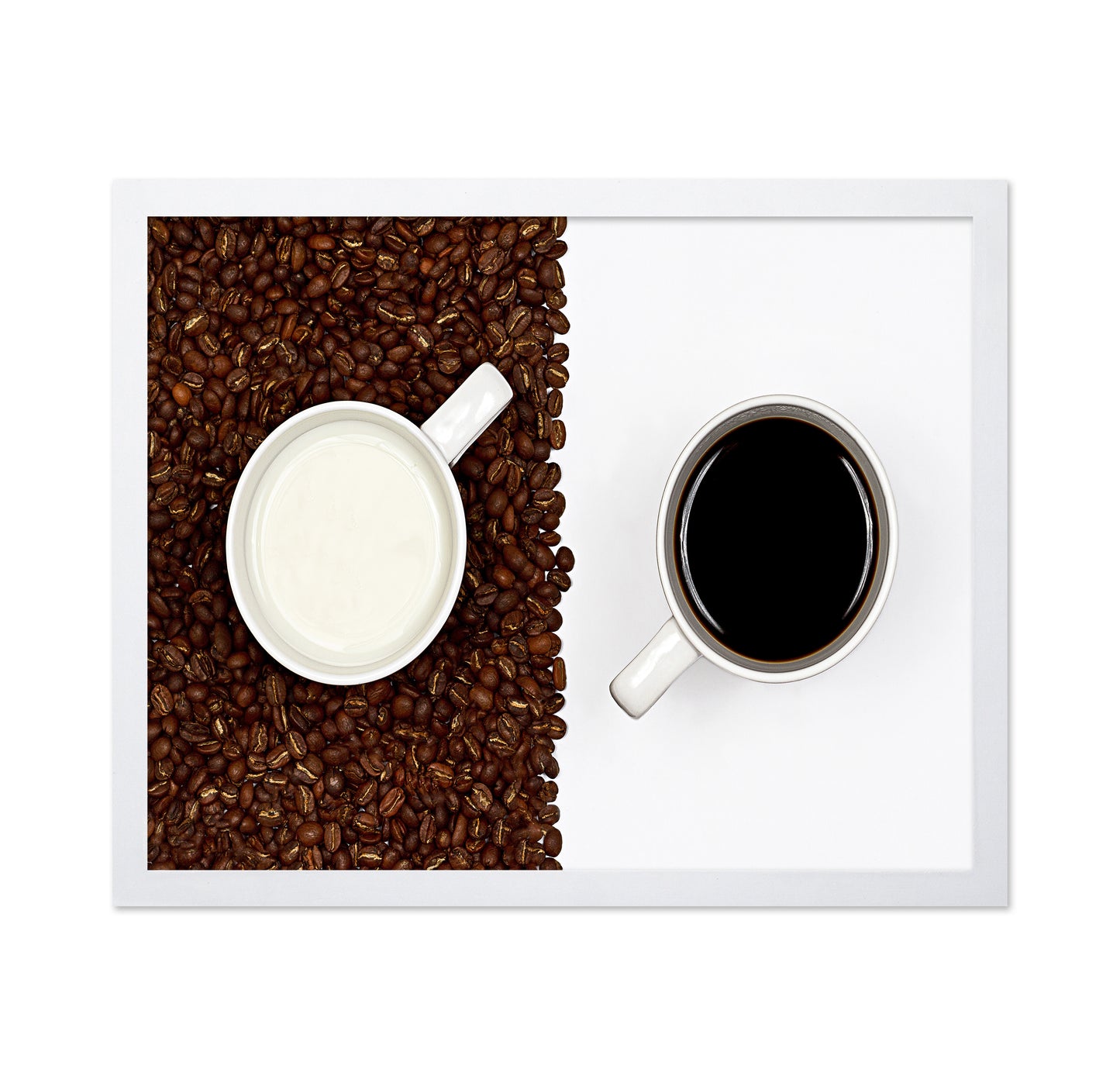 Yin And Yang Coffee And Milk