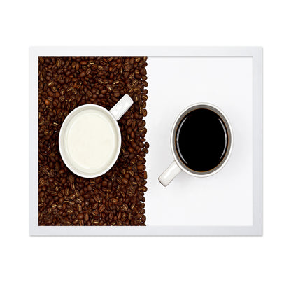 Yin And Yang Coffee And Milk