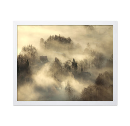 Foggy Countryside Dawn