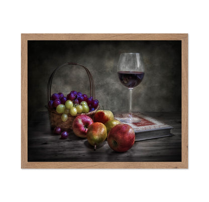 Wine Fruit And Reading.