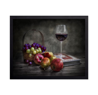 Wine Fruit And Reading.