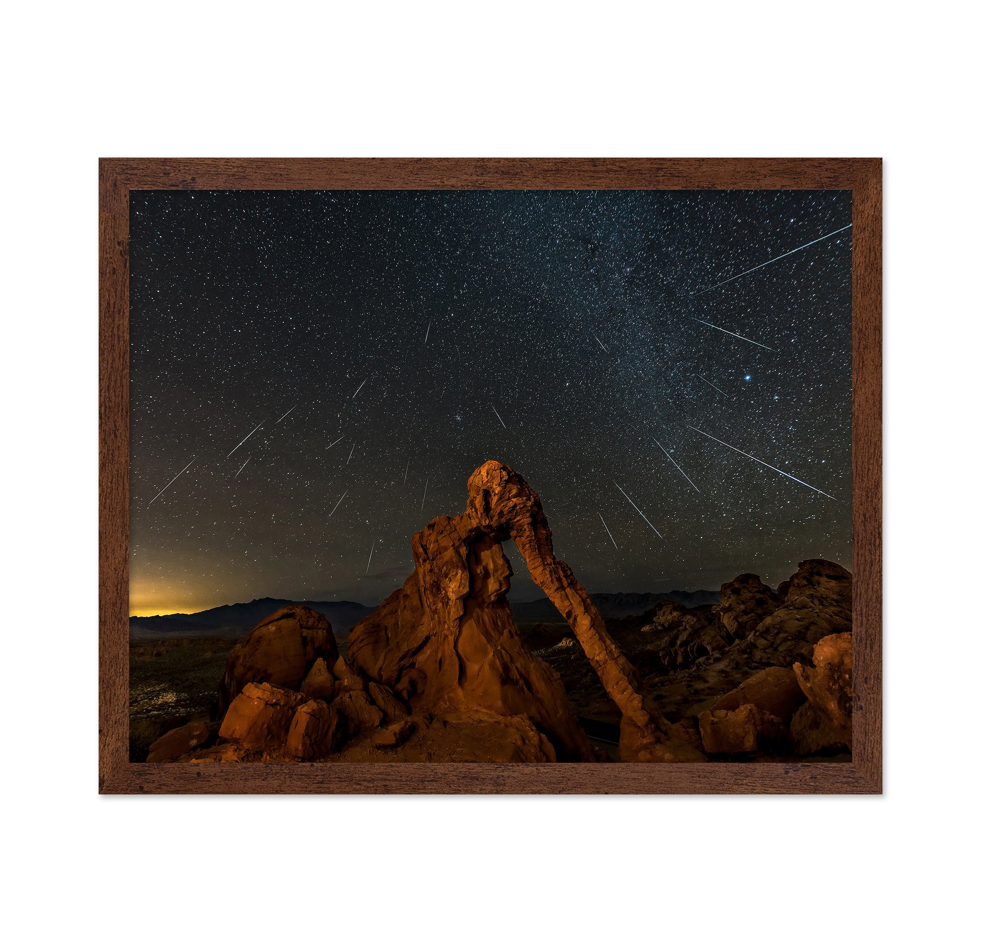 Geminid Meteor Shower Above The Elephant Rock