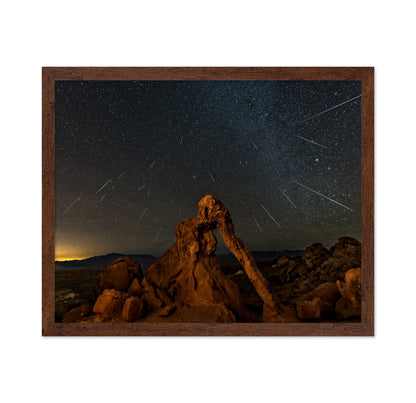 Geminid Meteor Shower Above The Elephant Rock