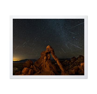 Geminid Meteor Shower Above The Elephant Rock