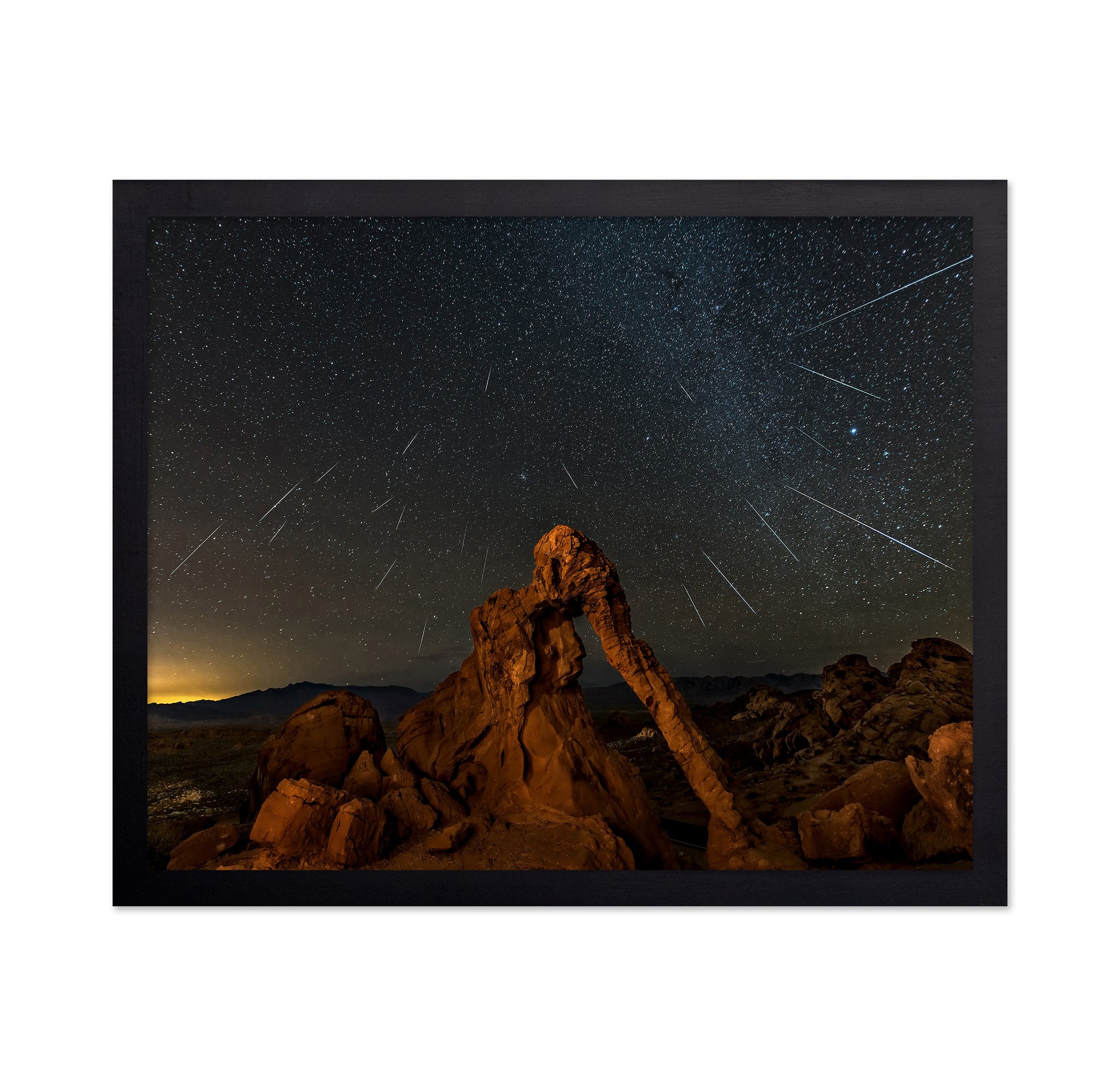 Geminid Meteor Shower Above The Elephant Rock