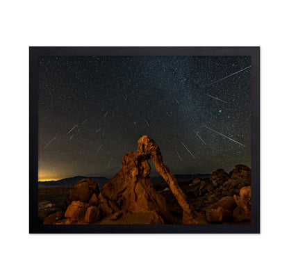 Geminid Meteor Shower Above The Elephant Rock