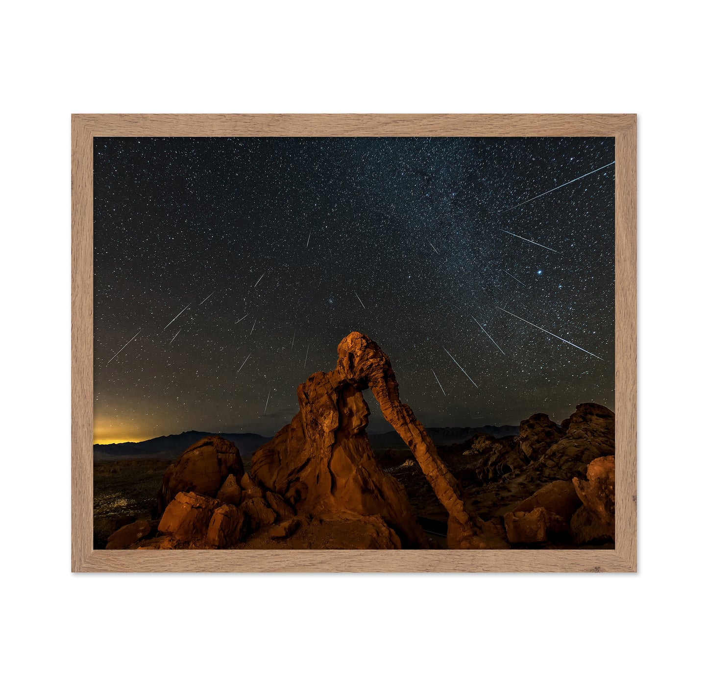 Geminid Meteor Shower Above The Elephant Rock