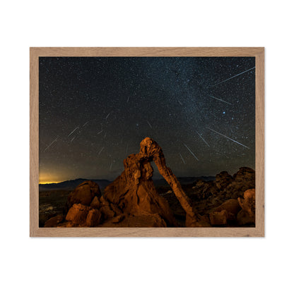Geminid Meteor Shower Above The Elephant Rock