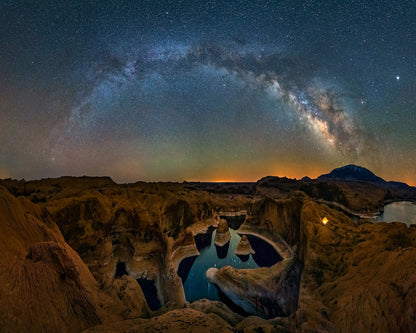 Desert Milky Way Canyon