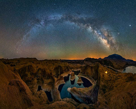 Desert Milky Way Canyon