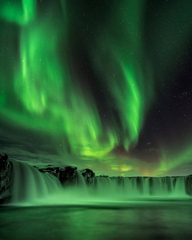 Northern Light On Godafoss