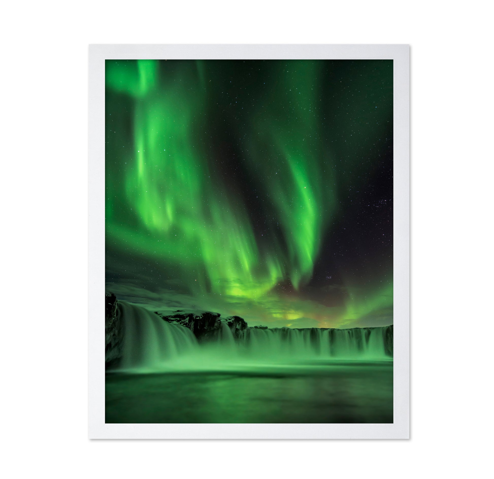 Northern Light On Godafoss